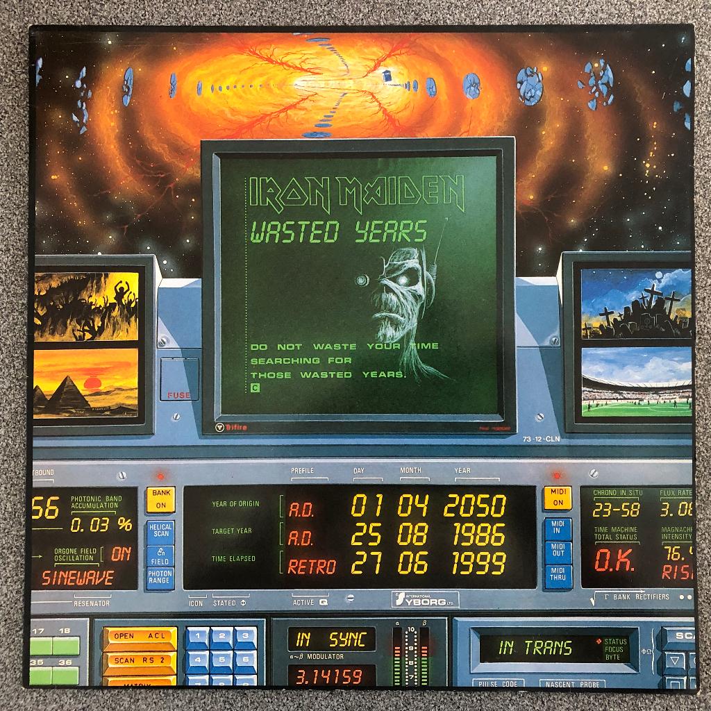 Iron Maiden - Wasted Years 12" Vinyl, Maxi-single, Ophalen of Verzenden, Zo goed als nieuw, 12 inch