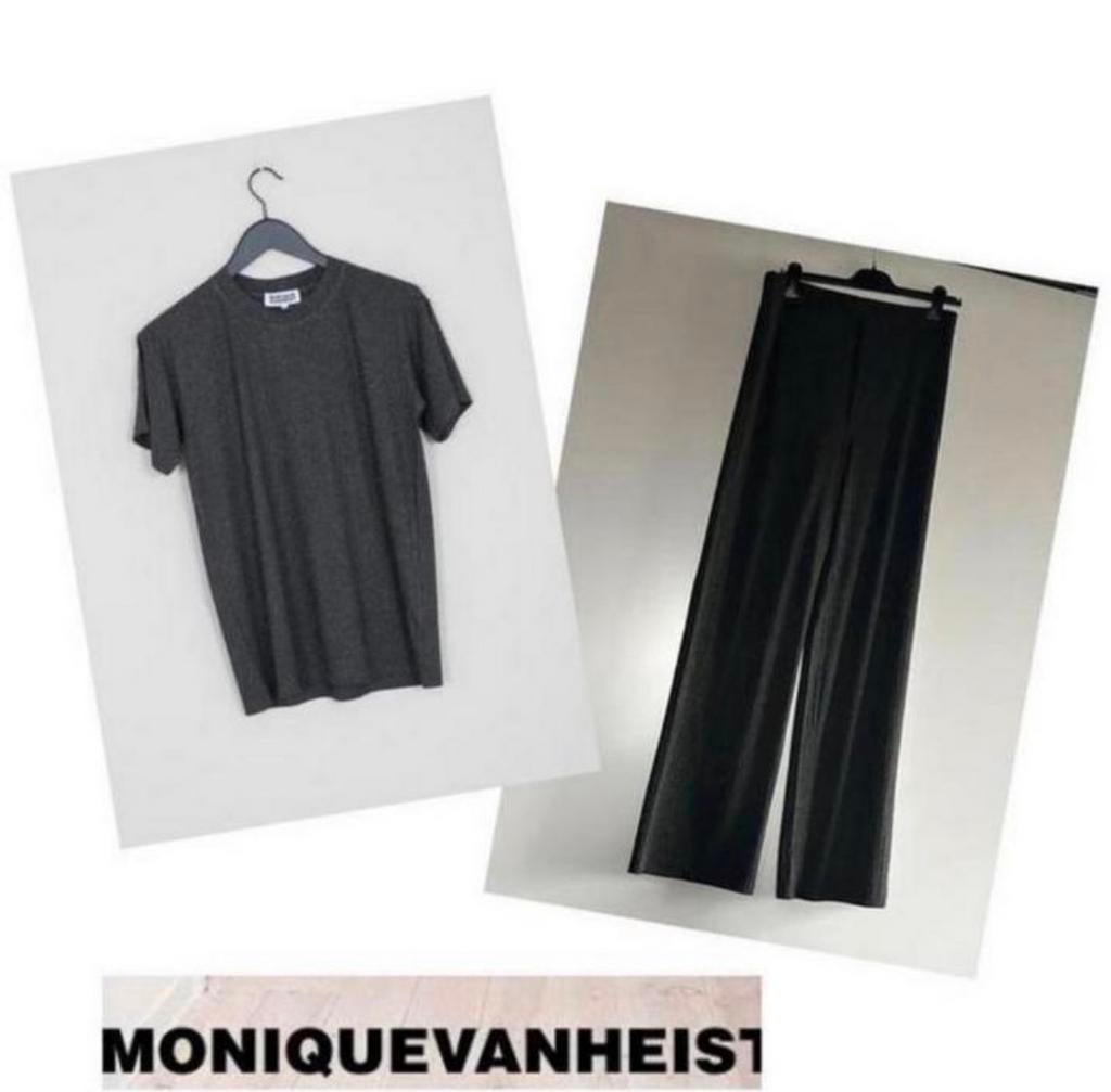 Monique van Heist 2-delig pak grijs M, Ophalen of Verzenden, Nieuw, Maat 38/40 (M), Grijs