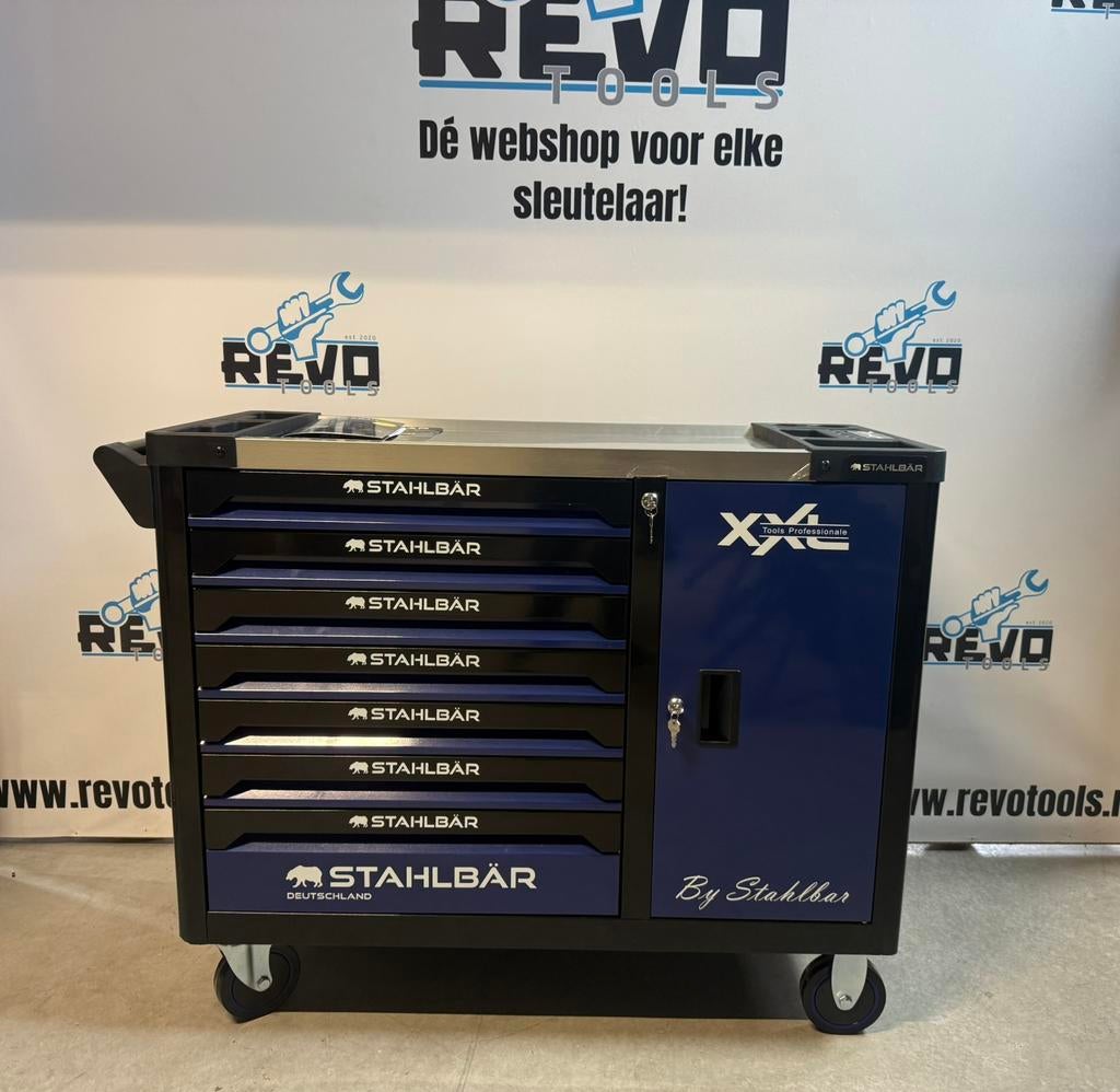 Gereedschapswagen Stahlbar Gevuld  krachtdoppen 1/4 3/8 1/2, Doe-het-zelf en Verbouw, Gereedschap | Handgereedschap, Stahlbar