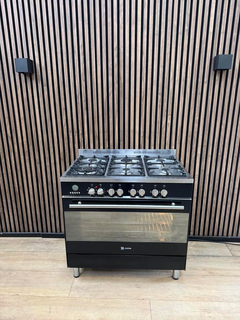 Luxe hoogglans M-systeem Boretti Fornuis (Gratis bezorgen), 5258sh, Ophalen of Verzenden, Zo goed als nieuw, Energieklasse A of zuiniger