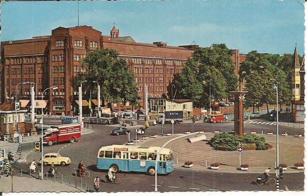 Utrecht Smokkelaarsbrug met Jaarbeurs., Ophalen of Verzenden, 1960 tot 1980, Gelopen, Utrecht