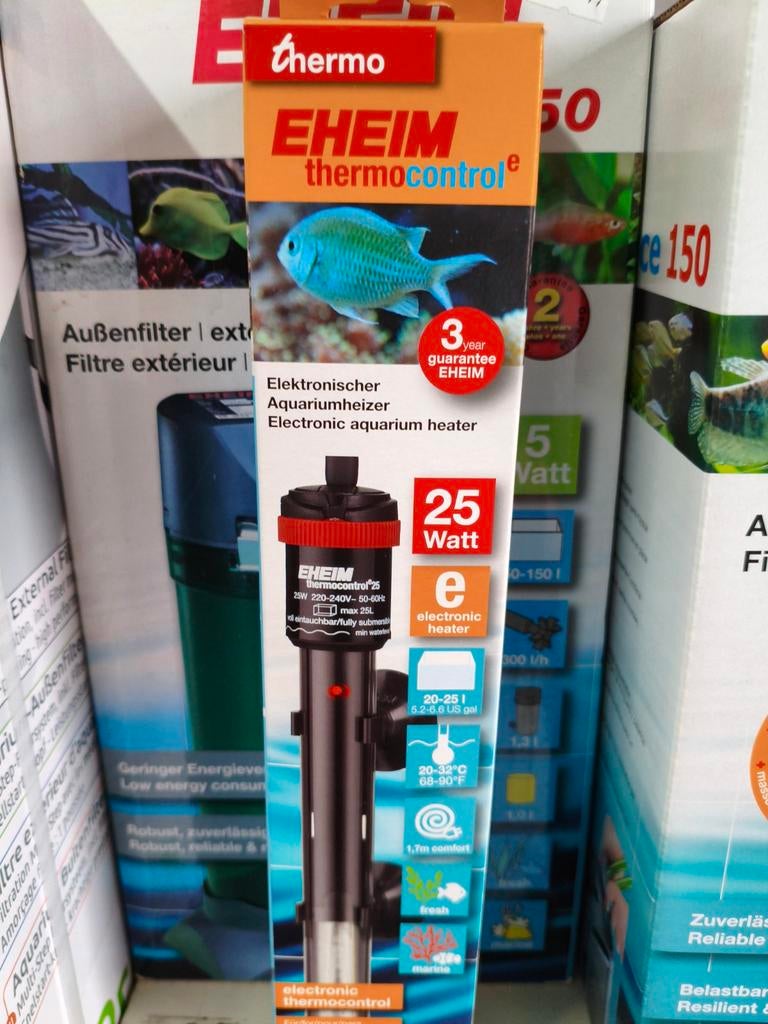 Eheim verwarming 25 watt, Ophalen of Verzenden, Nieuw, Verlichting of Verwarming