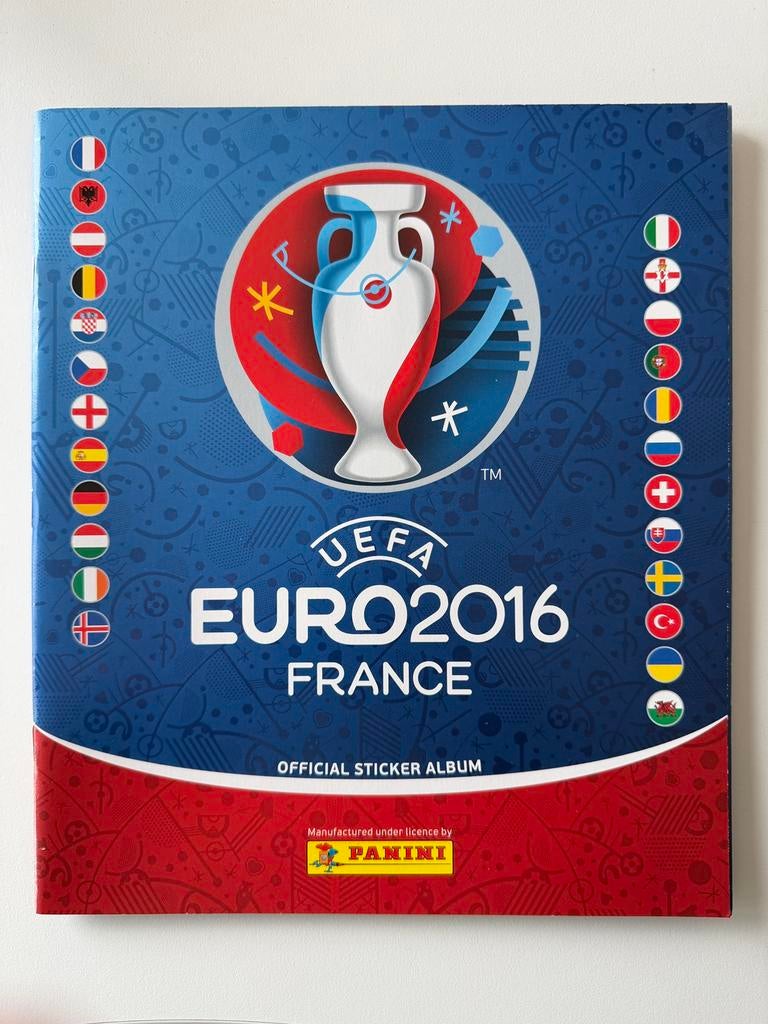 Leeg Panini album Euro 2016, Ophalen of Verzenden, Zo goed als nieuw, Buitenlandse clubs, Poster, Plaatje of Sticker