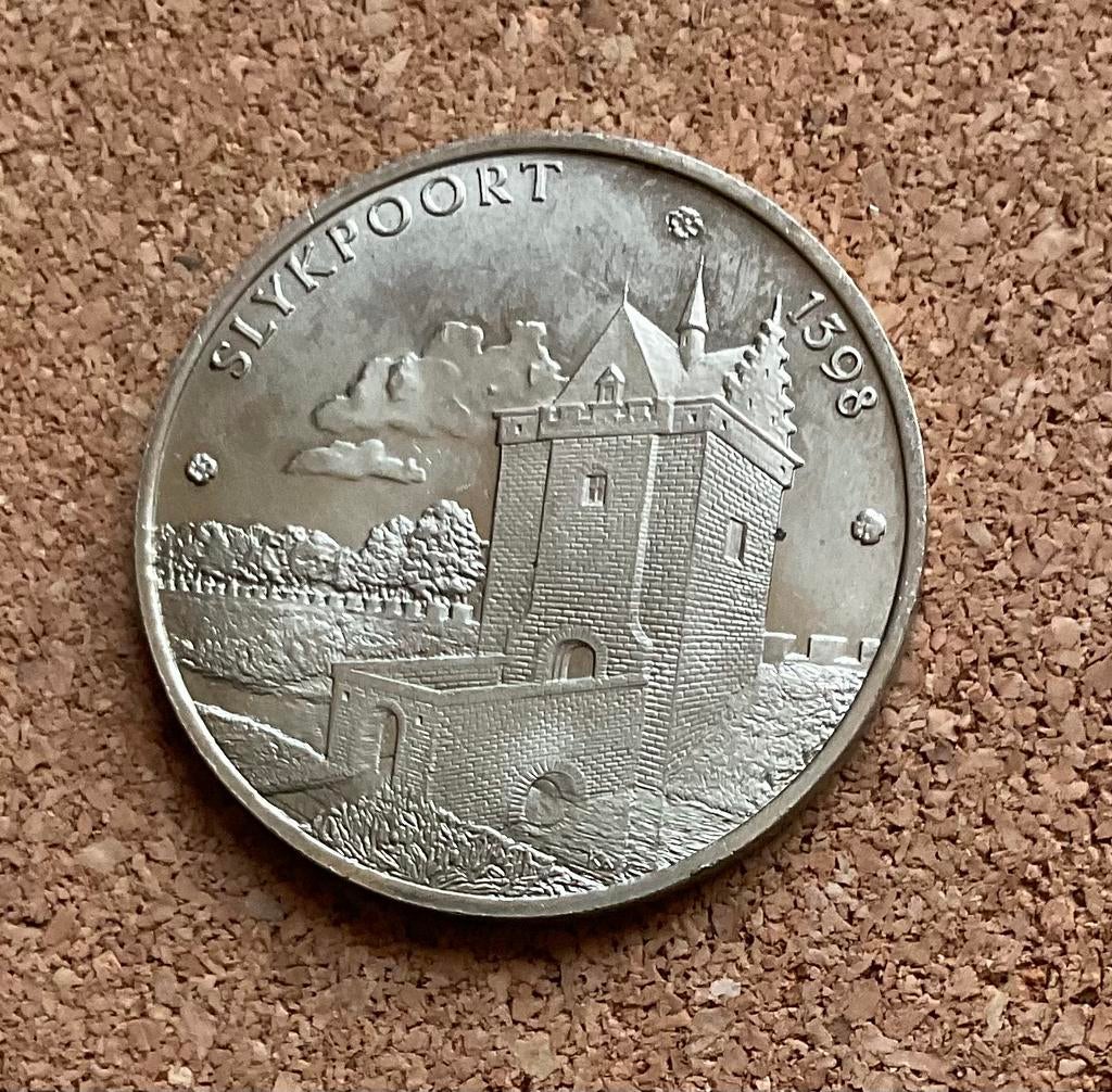 Steden Penning - België - 100 Stoeten - Antwerpen Slykpoort, Postzegels en Munten, Penningen en Medailles, Ophalen of Verzenden