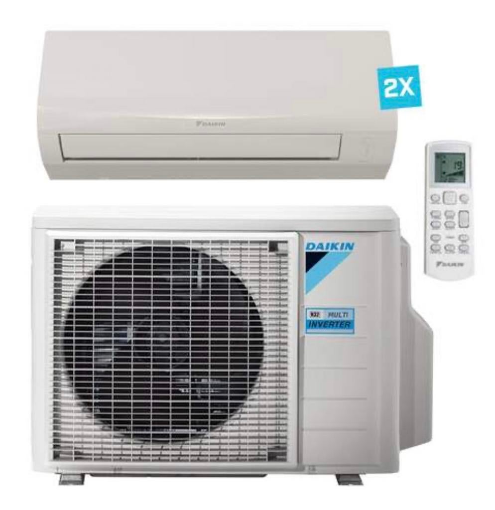 Voorradig! Daikin Sensira Multi-split 1x 3,5 1x 2,5 kw wifi, Nieuw, 3 snelheden of meer, Ophalen of Verzenden, Koelen en Ontvochtigen