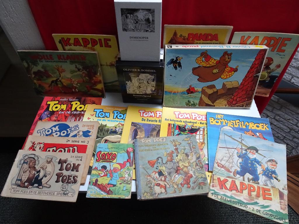 Bommel en Tom Poes, toonder - Lot met diverse Toonder items, Meerdere stripboeken, Ophalen of Verzenden, Gelezen, Marten Toonder studios