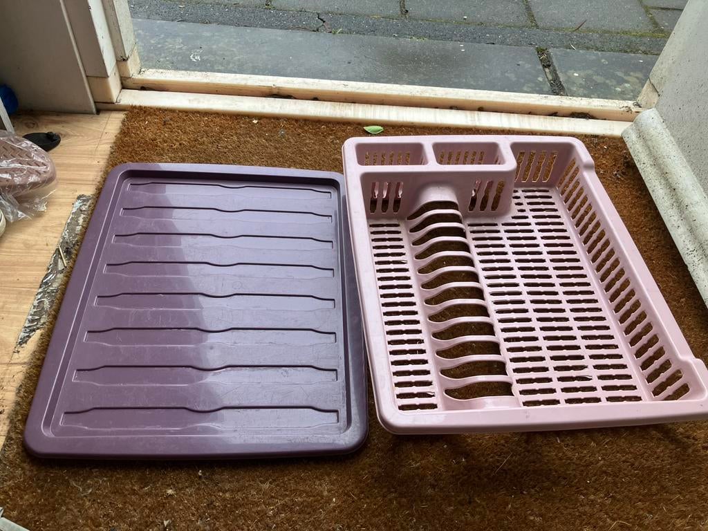 Afwasrek met lekbak, Huis en Inrichting, Keuken | Keukenbenodigdheden, Ophalen of Verzenden, Zo goed als nieuw