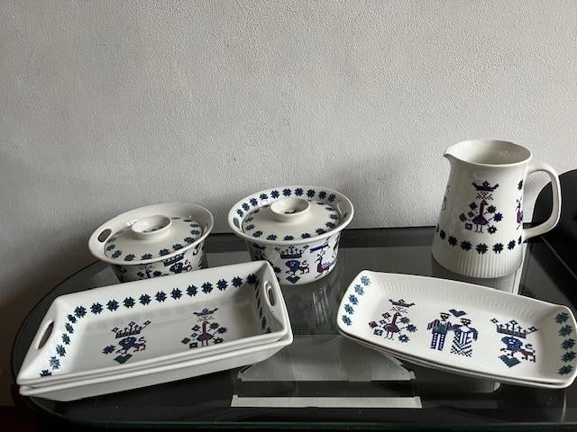 Jaren 50 Noors servies Figgjo Flint, Ophalen of Verzenden, Overige stijlen, Porselein, Schaal of Schalen