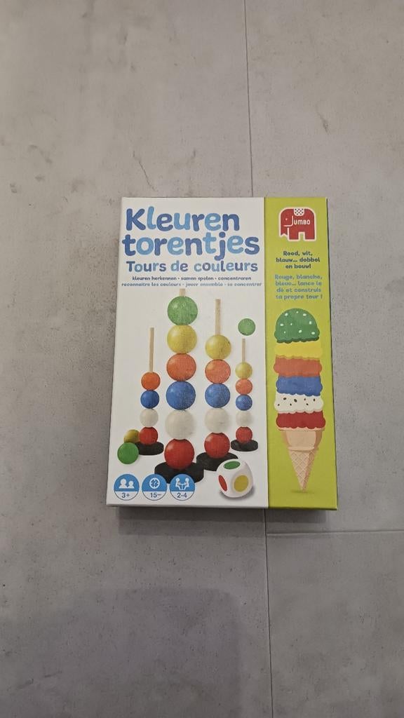 Kleuren torentjes, Hobby en Vrije tijd, Jumbo, Ophalen of Verzenden, Zo goed als nieuw, Een of twee spelers