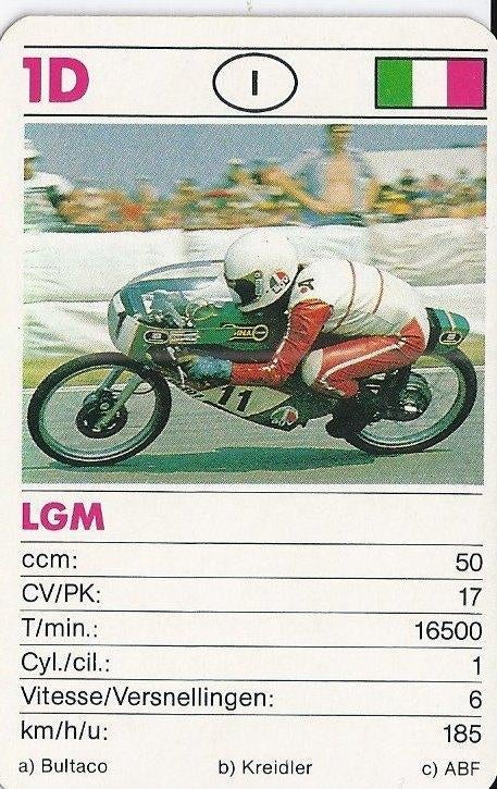Kw24 - 1d - motorkaartje lgm, Ophalen of Verzenden, Zo goed als nieuw, Motoren