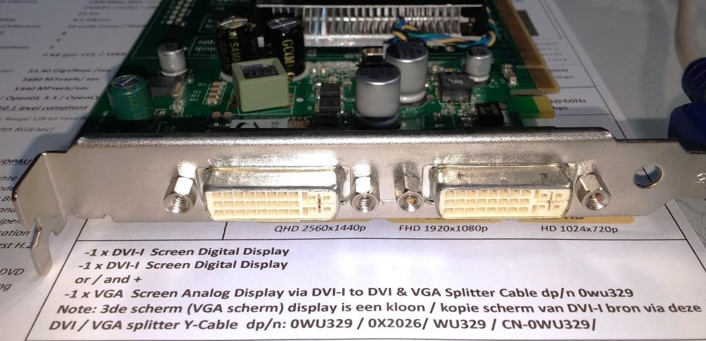 PNY NVIDIA Quadro FX370 256MB DDR2 PCI-E DVI & VGA 8500 GT, PCI-Express 2, Ophalen of Verzenden, Zo goed als nieuw, GDDR2