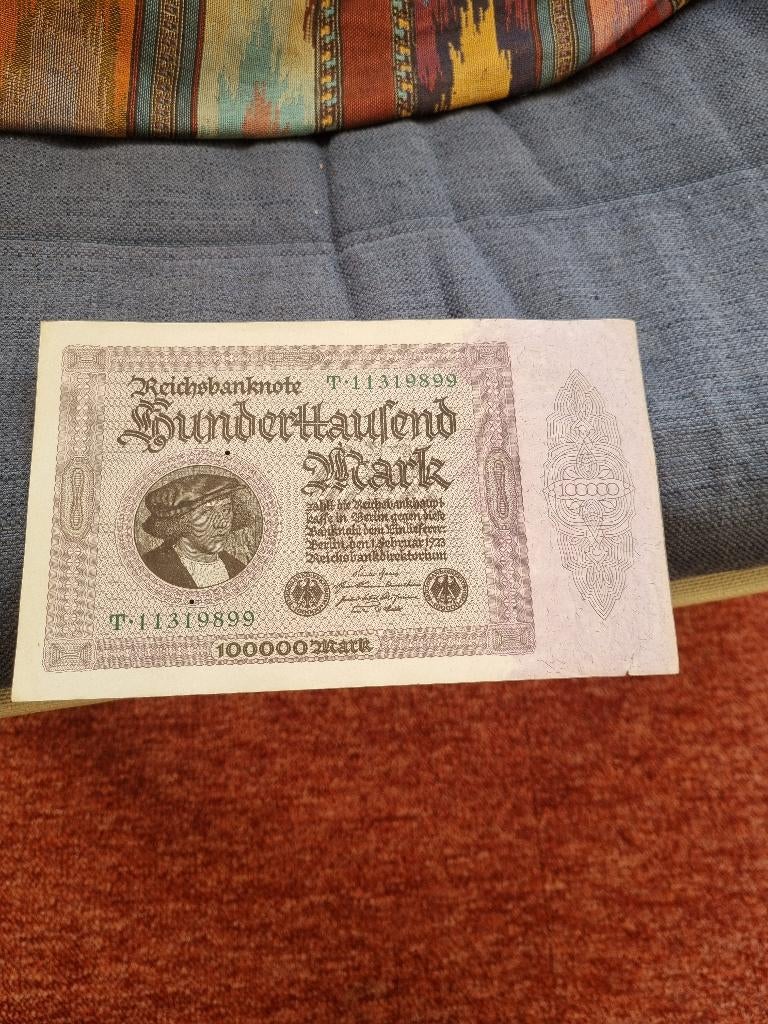 Duitsland: een zeer speciaal 10.000 Mark bankbiljet uit 1923, Postzegels en Munten, Bankbiljetten | Europa | Niet-Eurobiljetten