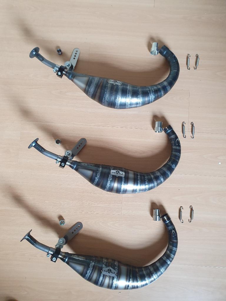 NIEUW KRM uitlaat AM6 Derbi 70CC 80CC 90CC 100CC Yasuni Voca, 90cc, KRM, Nieuw, Uitlaat