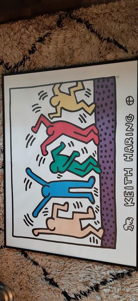 Keith Haring Print - Ingelijst, Antiek en Kunst, Kunst | Tekeningen en Foto's, Ophalen