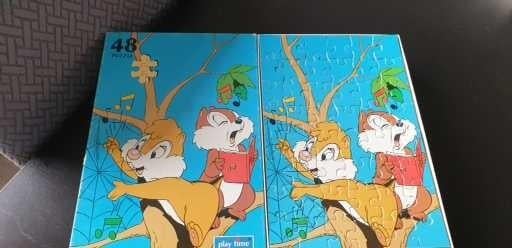 Vintage knabbel en babbel Puzzel van hout, Verzamelen, Disney, Ophalen of Verzenden