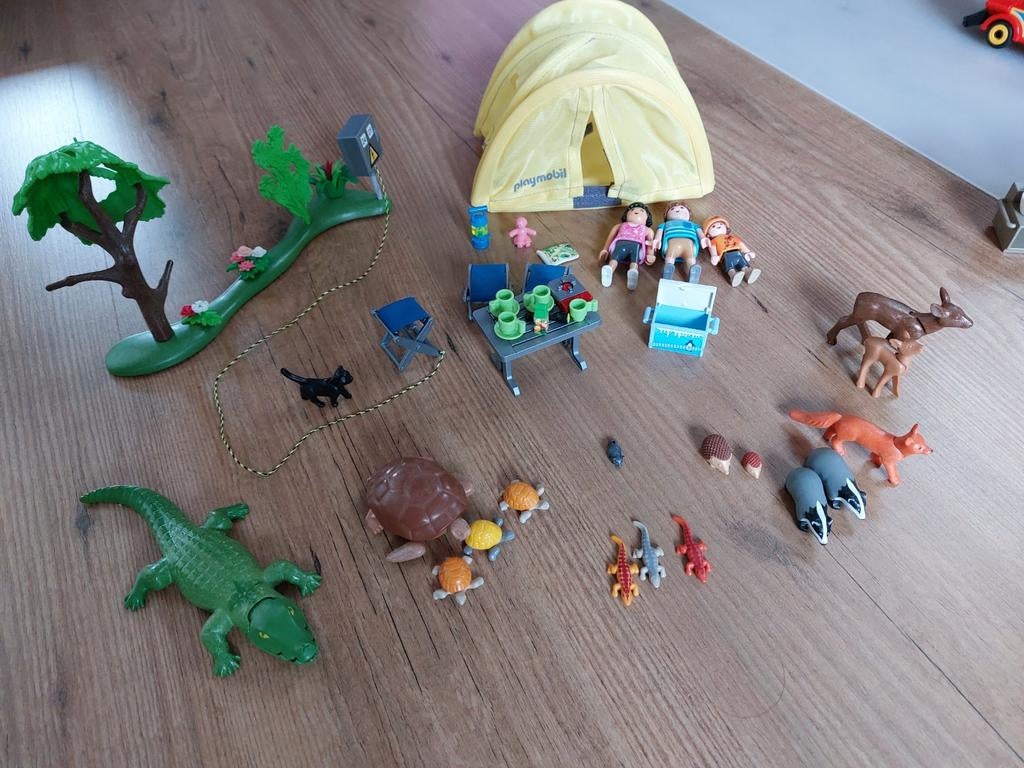Playmobil campeer set incl. Meerdere dieren, Ophalen of Verzenden, Zo goed als nieuw