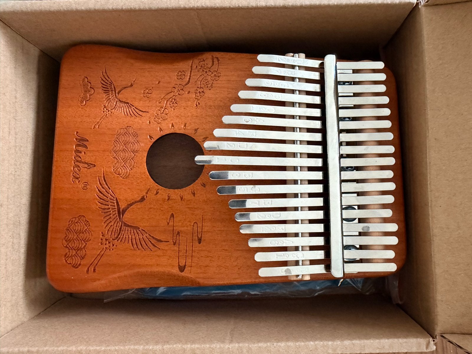 Mides Kalimba 17 toetsen - Zo goed als nieuw, Ophalen of Verzenden, Zo goed als nieuw