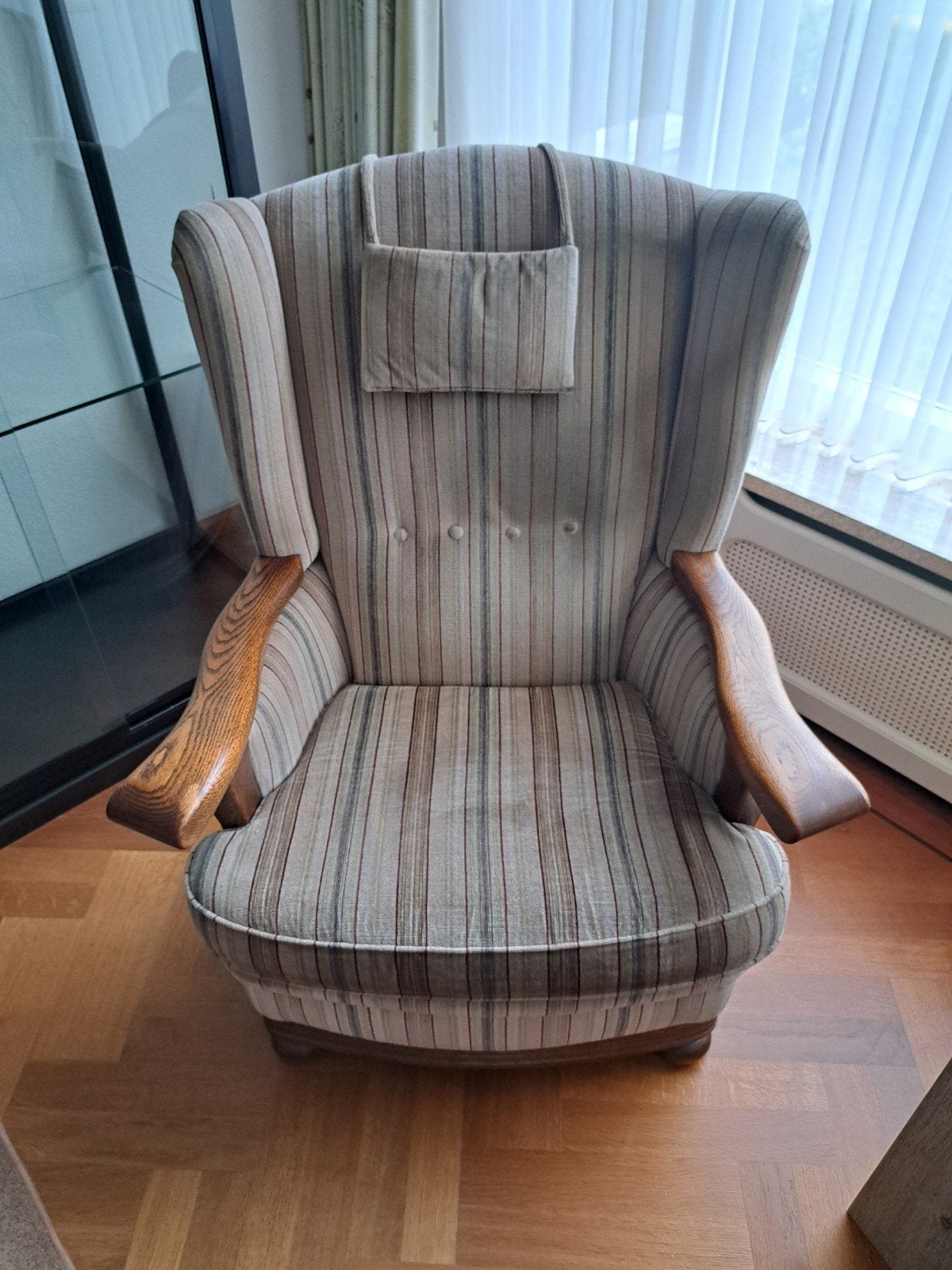 Gratis vintage stoel, Huis en Inrichting, Ophalen, Gebruikt, 75 tot 100 cm, Stof