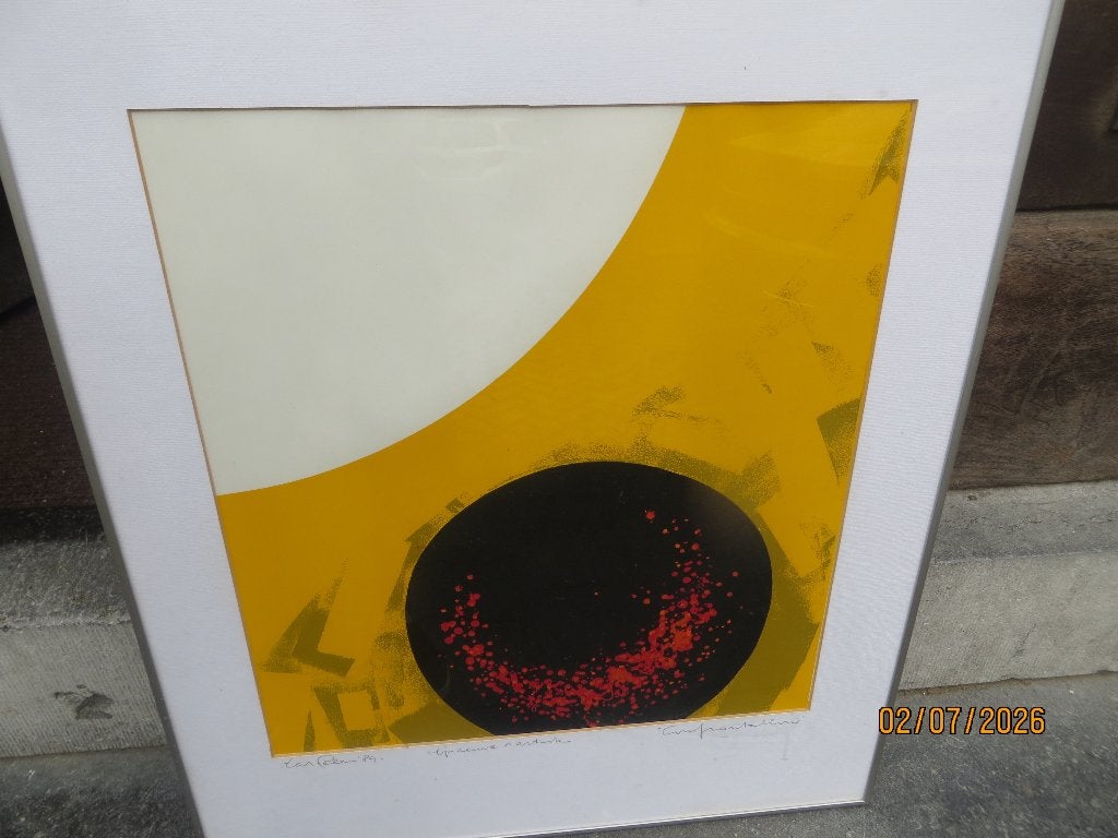 Ted Felen, Prachtige  Gr. Zeefdr, Eupr. Artist, 1989.ConfrAy, Ophalen, Overige onderwerpen, Zeefdruk