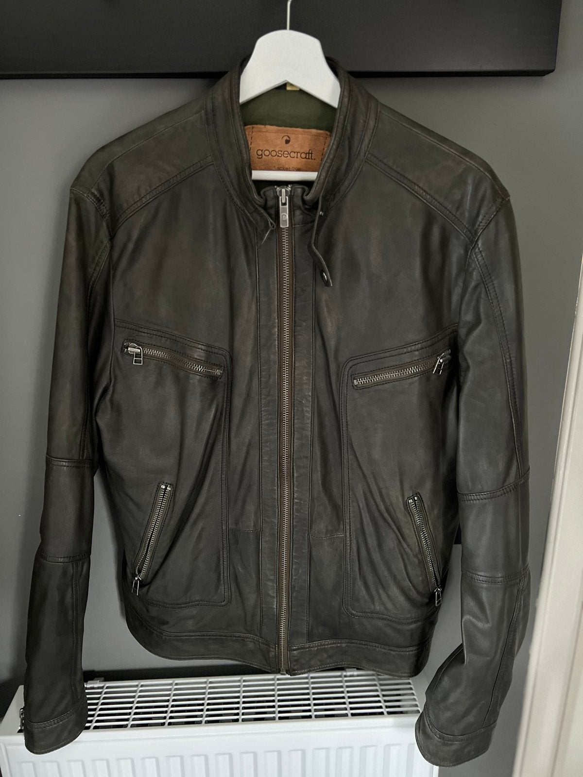Goosecraft Leren Jas - Stoer en Tijdloos maat XL, Ophalen of Verzenden, Gedragen, Overige maten, Zwart