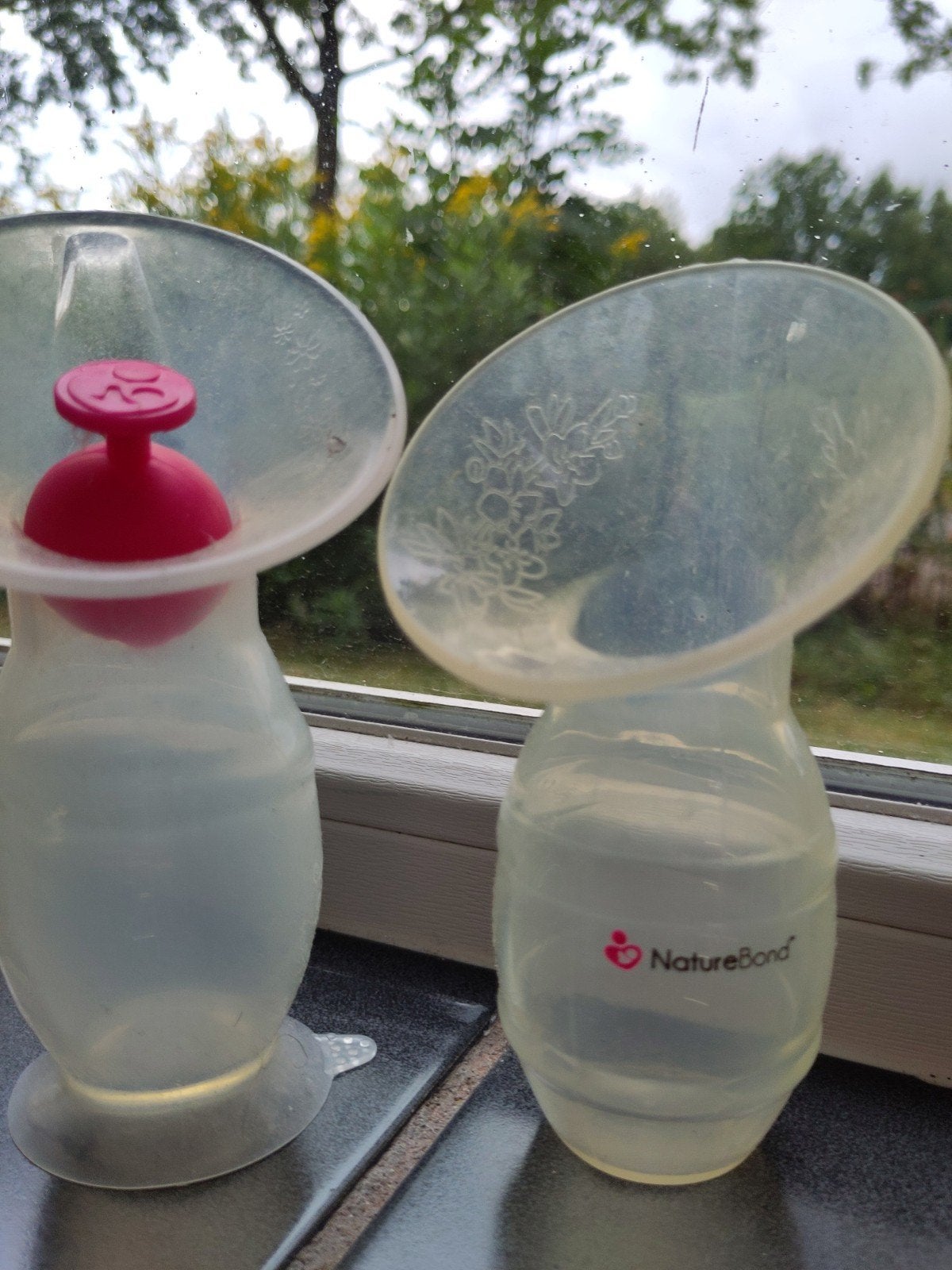 Moedermelk opvangschelpen/kolf NatureBond, Ophalen of Verzenden, Gebruikt