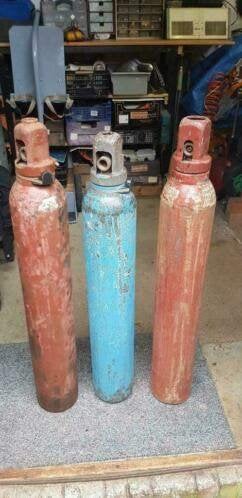 Te koop eigendom gasflessen., Ophalen of Verzenden, Gebruikt, Minder dan 150 ampère, Co2