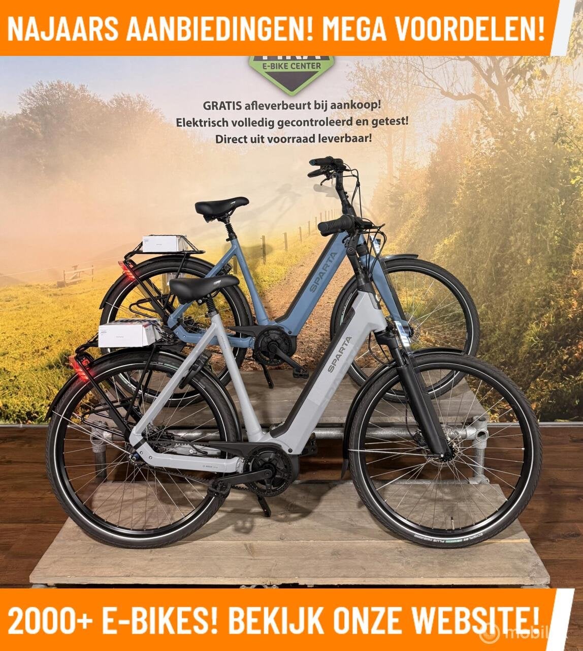 Sparta Elektrische fietsen met BOSCH midden motoren! EBIKE!, 59 cm of meer, Nieuw, 50 km per accu of meer, Sparta