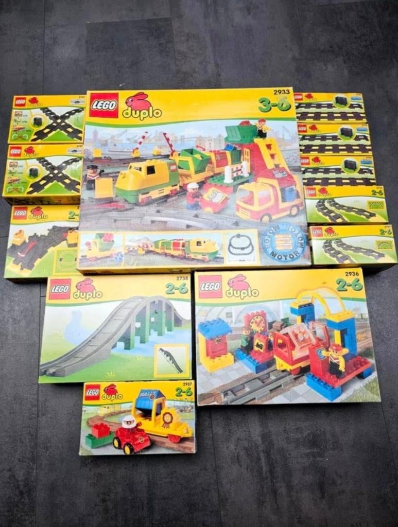 Duplo treinnen en spoor 12 sets, Overige thema's, Ophalen of Verzenden, Zo goed als nieuw, Duplo