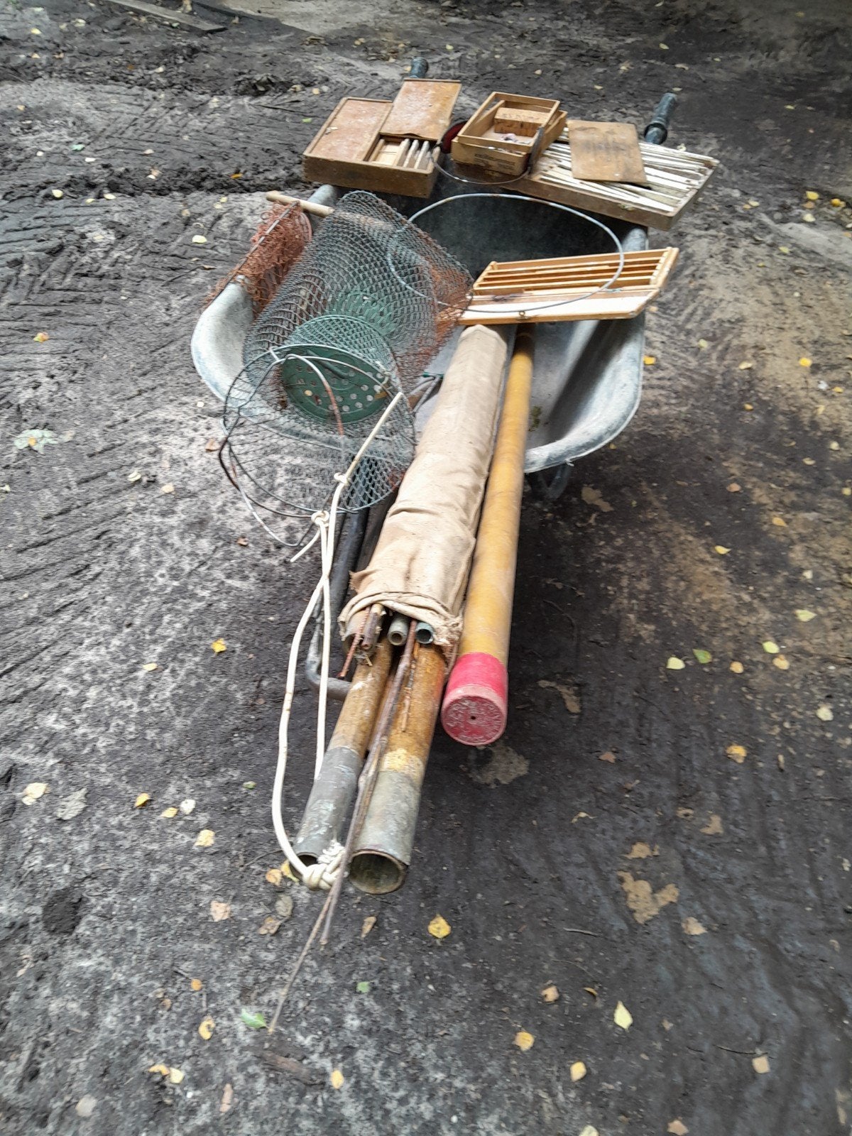 antiek visgerei, Watersport en Boten, Ophalen, Gebruikt