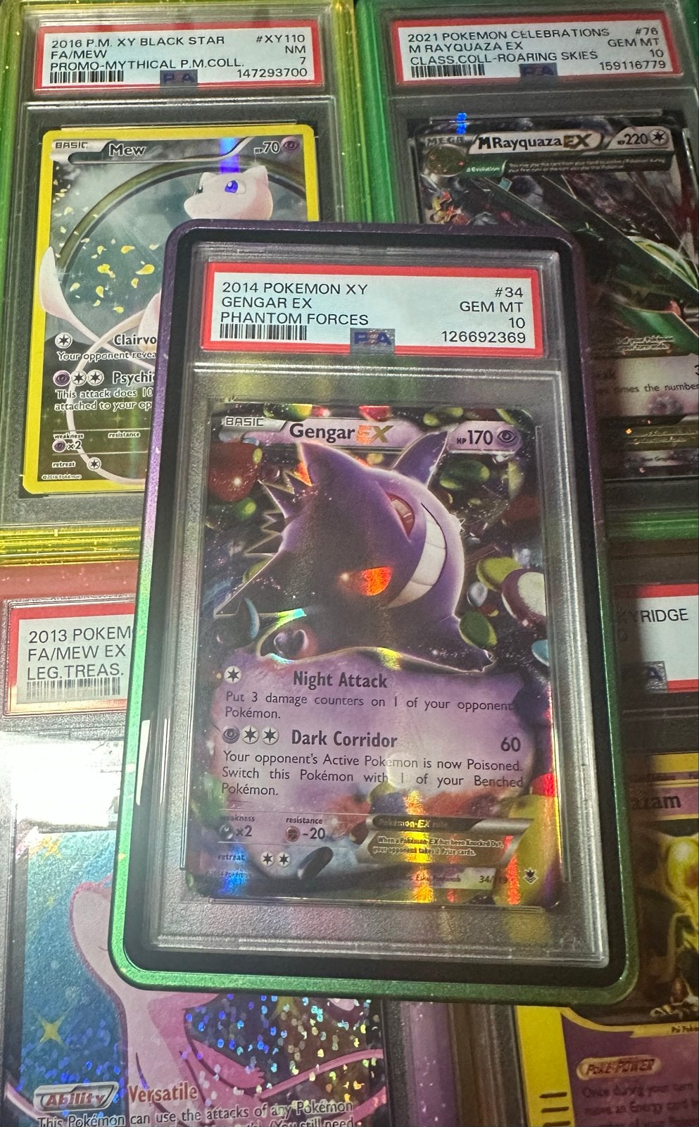 Pokémon Gengar EX Phantom Forces PSA 10 GEM MT, Ophalen, Nieuw, Losse kaart