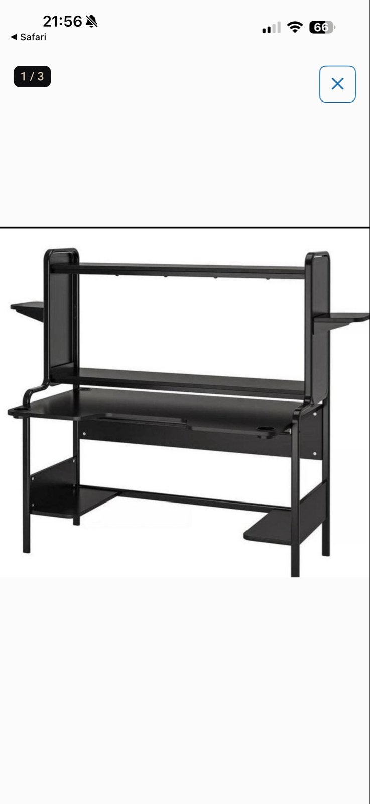 IKEA FREDDE Gaming Bureau - Zo goed als nieuw, Ophalen, Metaal, Zo goed als nieuw, IKEA