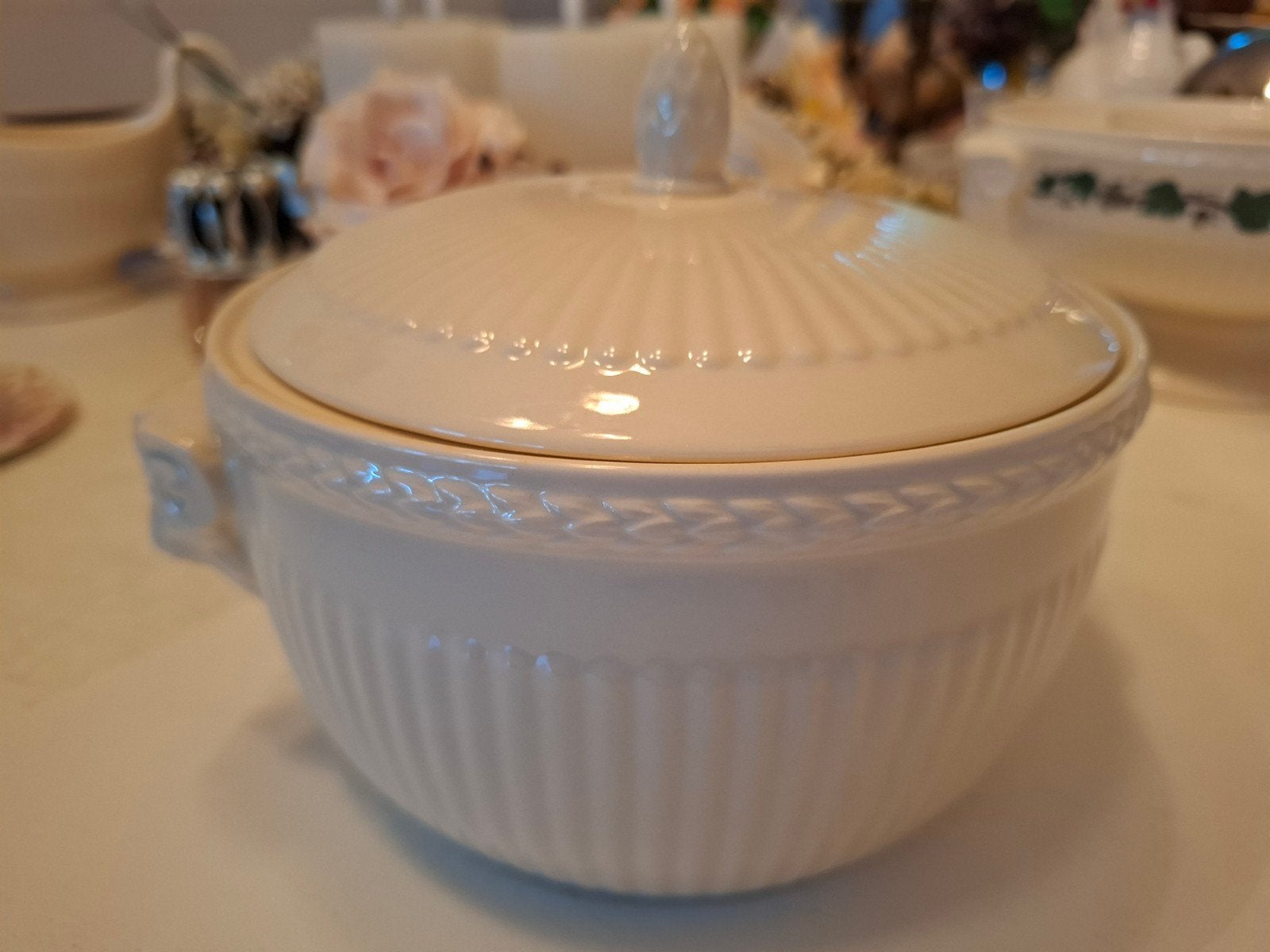 Wedgwood Edme Ovenschaal met Deksel - Ø 17 cm, Ophalen of Verzenden