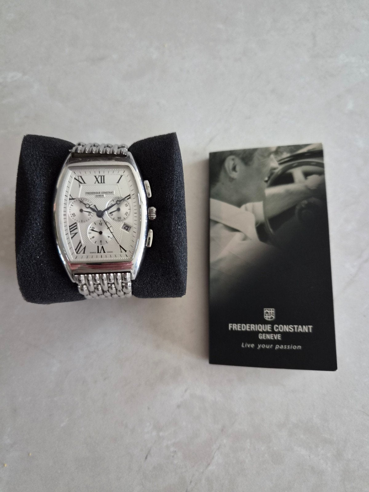 Frederique Constant Geneve Horloge - Zo goed als nieuw, Staal, Staal, Polshorloge, Zo goed als nieuw