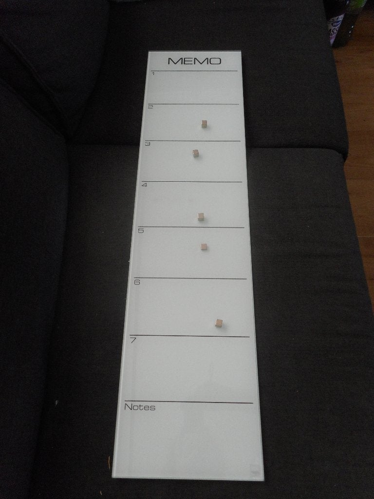 Sigel Artverum glasmagneetbord, Ophalen, Gebruikt, Magneetbord