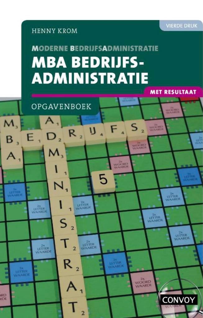 MBA / Moderne Bedrijfsadministratie opgavenboek, Boeken, Studieboeken en Cursussen, Ophalen of Verzenden, Beta, Zo goed als nieuw