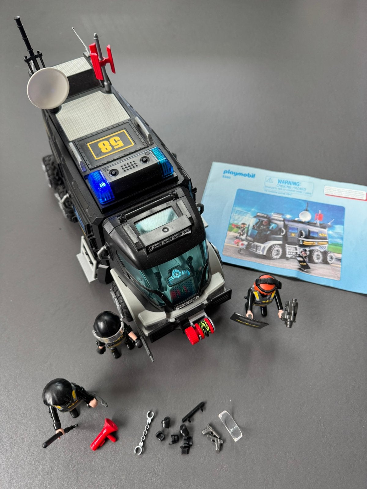 PLAYMOBIL City Action SIE-truck met licht en geluid - 9360, Ophalen, Complete set, Voertuig, Zo goed als nieuw