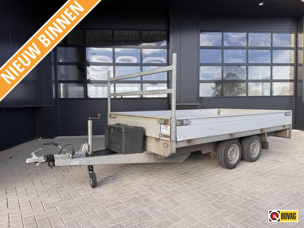 Henra plateauwagen 2700kg met slede!, Auto diversen, Gebruikt