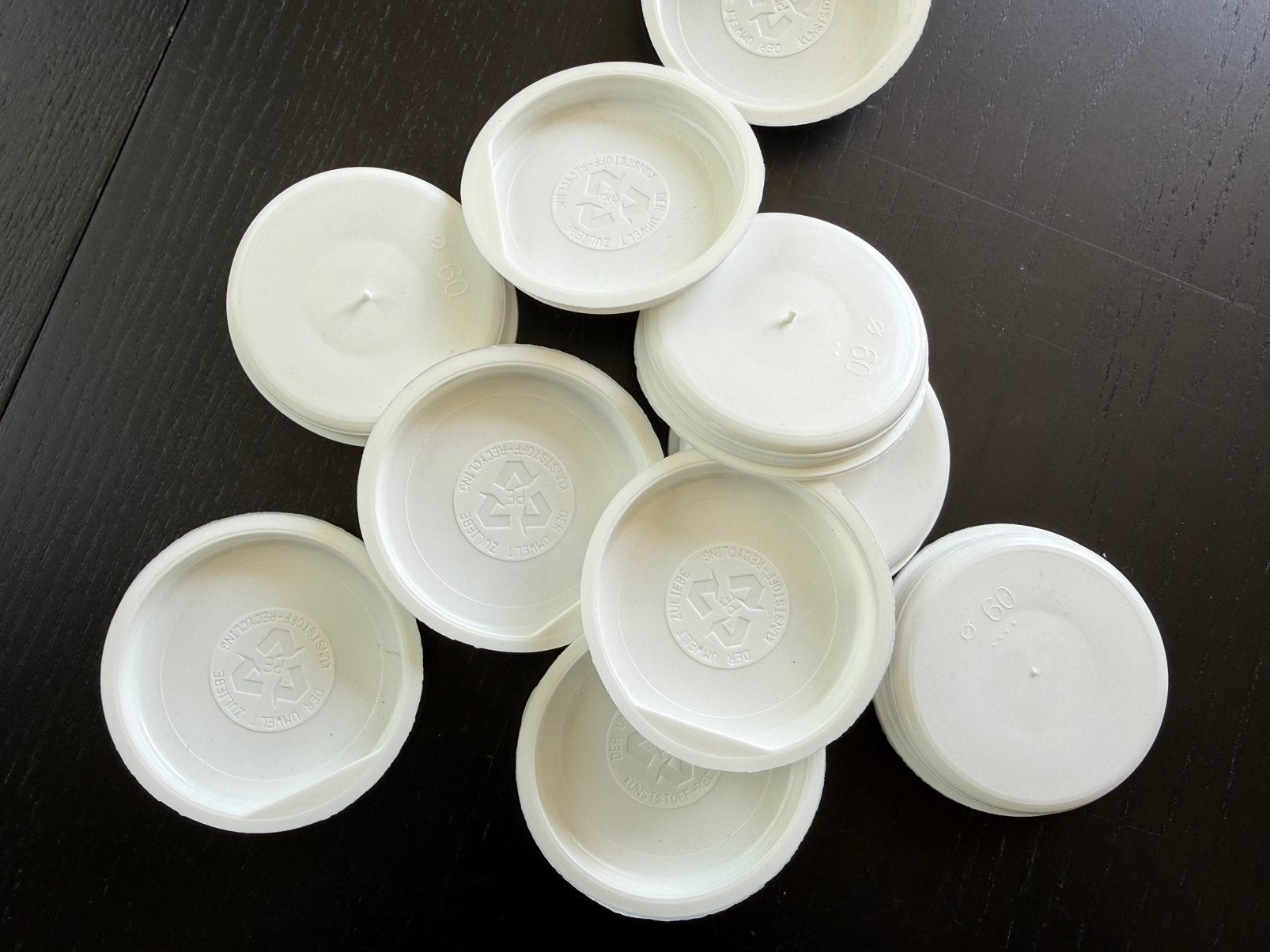 324 Doppen ø 60 mm (wit) voor kartonnen kokers, Ophalen of Verzenden, Nieuw