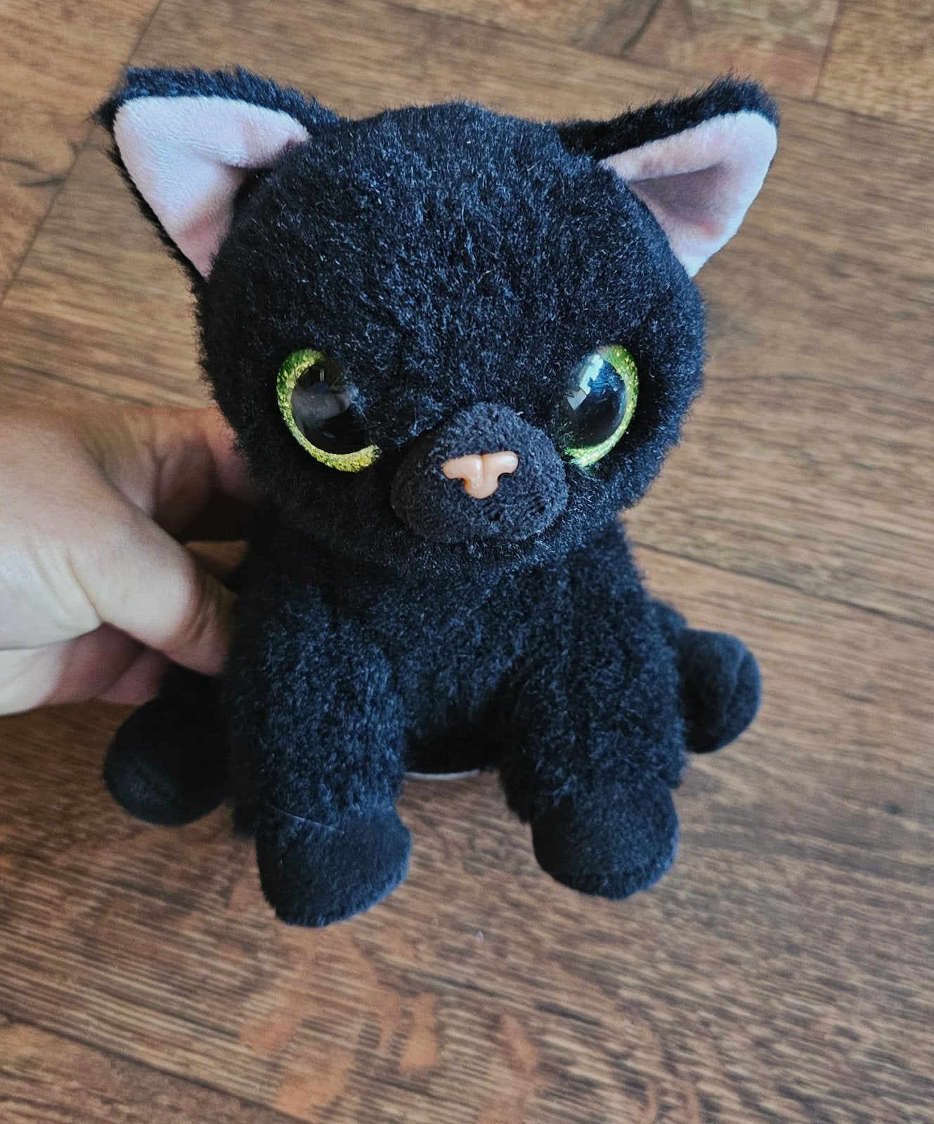 Zwarte Kat Knuffel die miauwt en knort, Overige merken, Met geluid, Overige karakters, Zwart