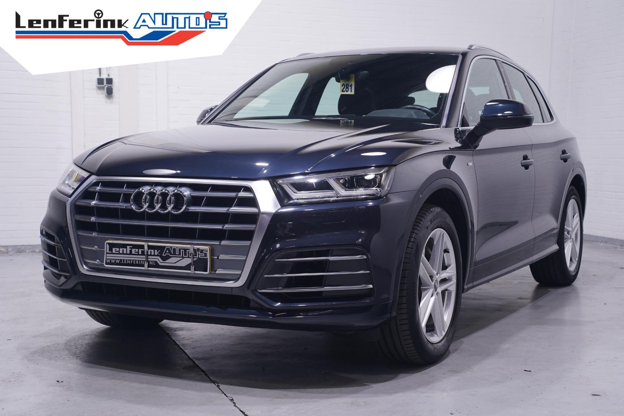 Audi Q5 35 TDI quattro S edition NAP 2e Eig. Led-koplampen S, Auto's, Audi, Stof, Gebruikt, Blauw, 163 pk