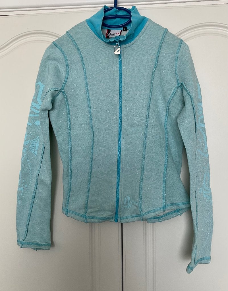 Lichtblauw GSUS sweatvest maat XS/S, Blauw, Zo goed als nieuw, Maat 34 (XS) of kleiner, Ophalen