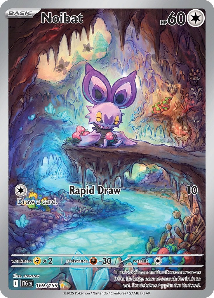 Noibat 169 - Journey Together Pokémon kaart, Ophalen, Zo goed als nieuw, Losse kaart