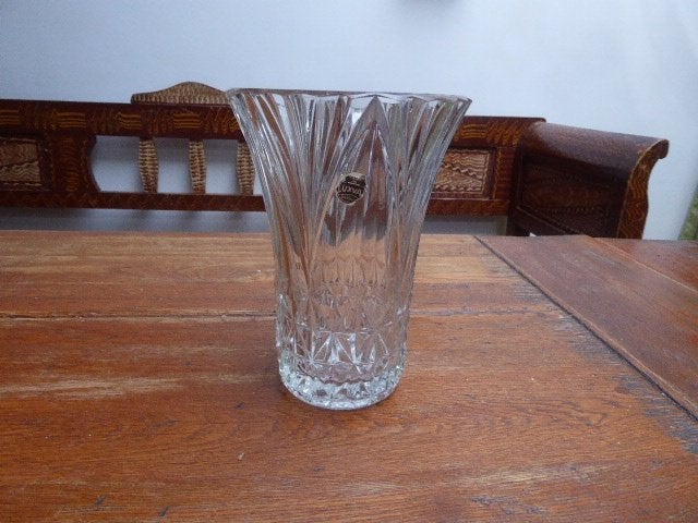 Art deco persglazen vaas, Luxval