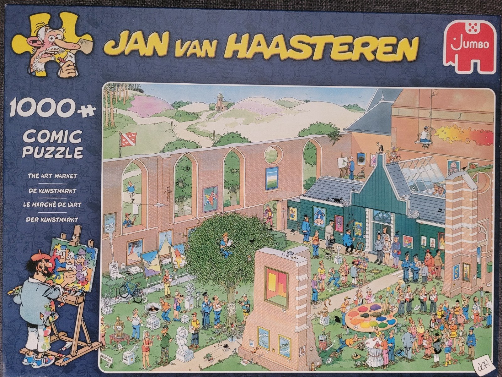 Jan van Haasteren De Kunstmarkt, Ophalen of Verzenden, 500 t/m 1500 stukjes, Zo goed als nieuw, Legpuzzel