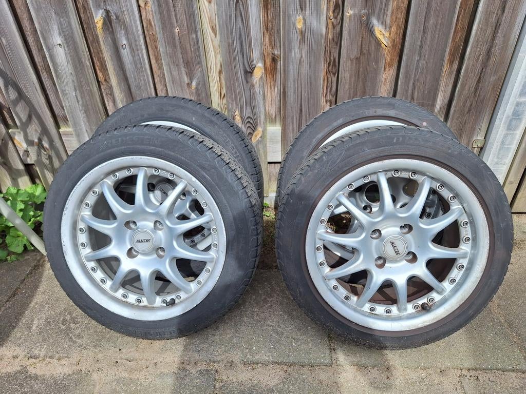 Set banden met velg (2x all season, 2x zomer), Ophalen, Gebruikt
