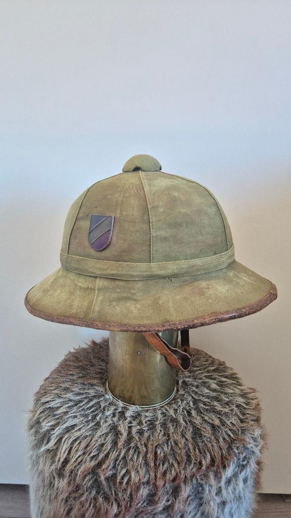 Originele duitse afrikakorps tropen helm, Ophalen of Verzenden, Engeland, Helm of Baret