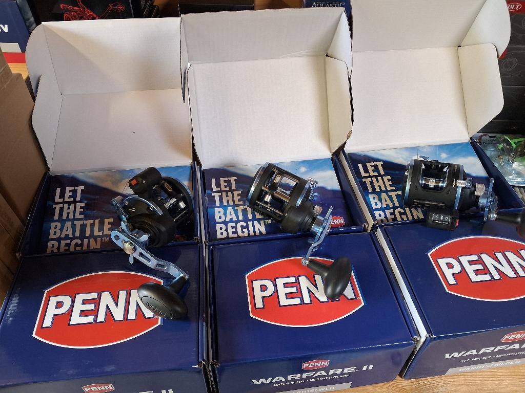 Zoutwater Reels (Penn Warfare 15) in 3 varianten!, Watersport en Boten, Tinstraat, Molen, Nieuw, Ophalen of Verzenden