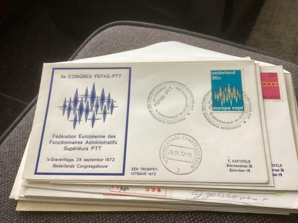 No2062 trompet T. Harteveld 28-9-1972 Europa Nederland, Ophalen, Onbeschreven, Nederland