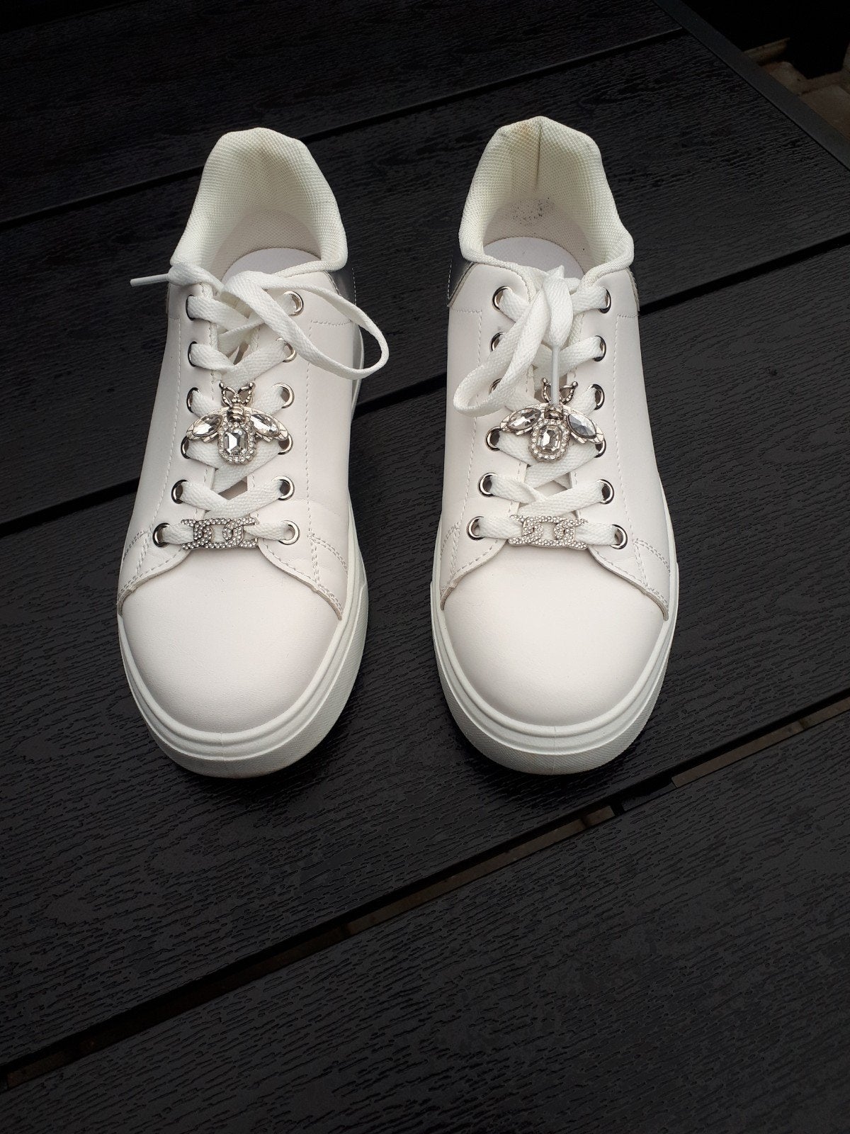 dames sneaker wit/zilver 38, Kleding | Dames, Ophalen, Wit, Nieuw, Sneakers of Gympen