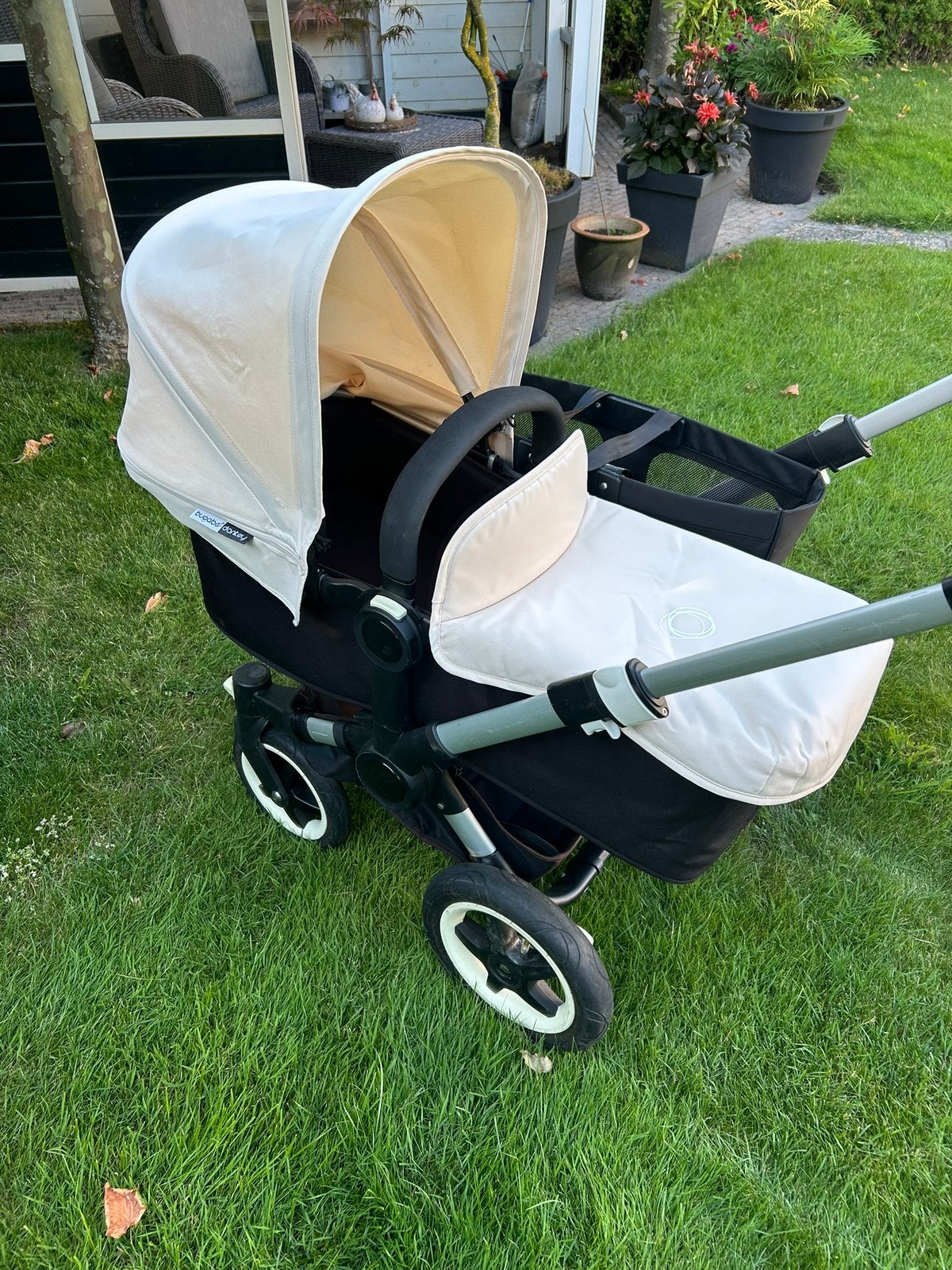 Bugaboo Donkey zwart met ecru, Ophalen, Zo goed als nieuw, Bugaboo
